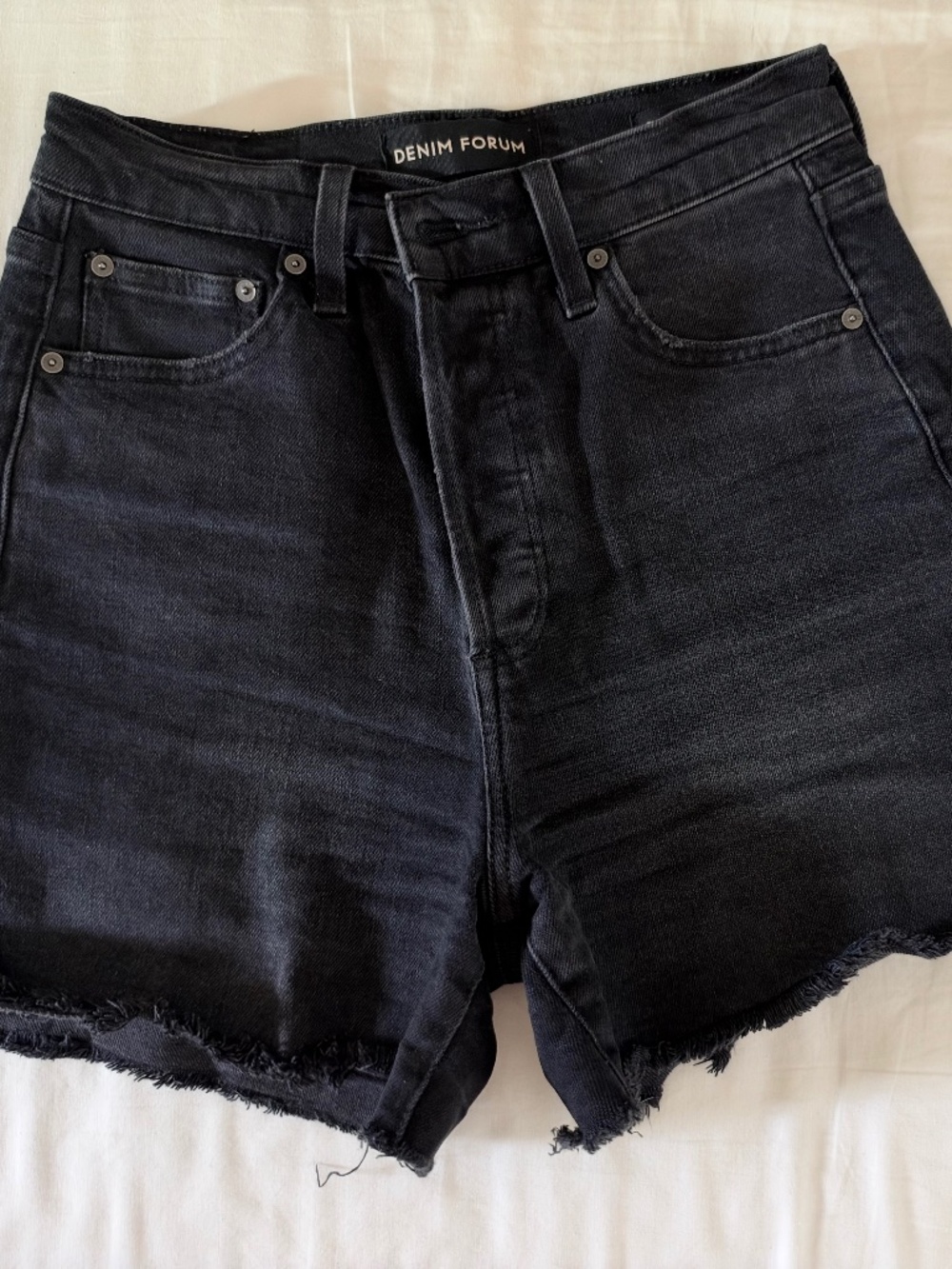 Denim Forum The '90s High rise Short Size 26 Black